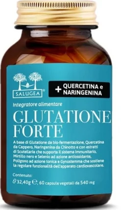 Salugea Glutatione Forte 60 capsule Integratore Antiossidante