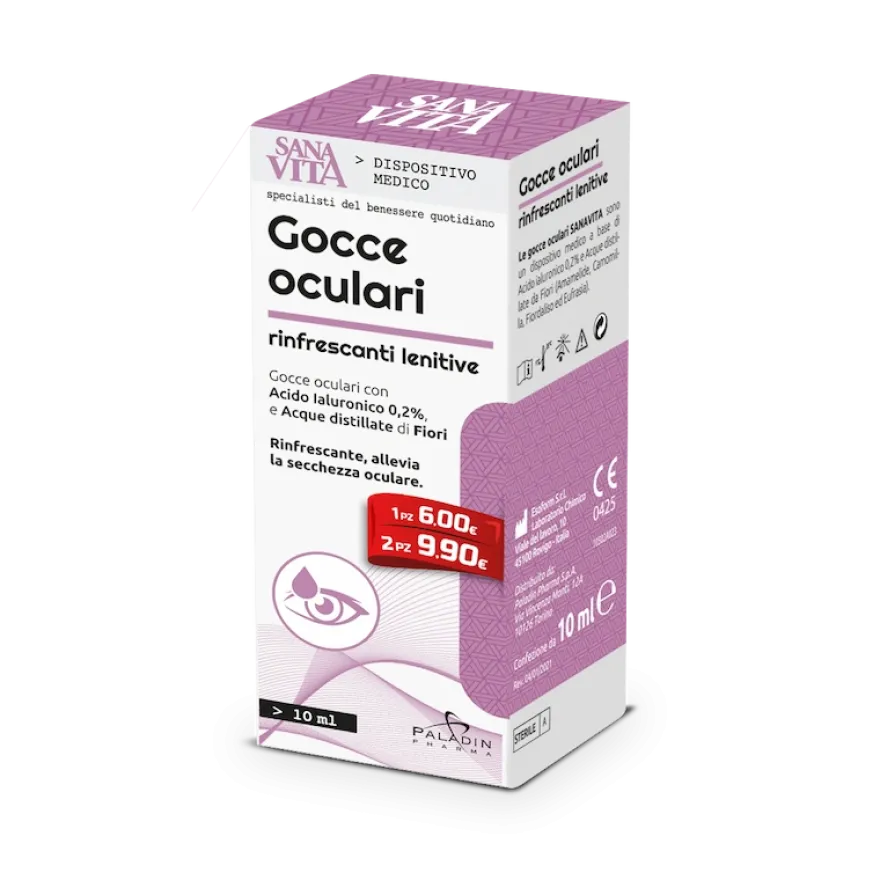 Sanavita Gocce Oculari Rinfrescanti Lenitive 10ml
