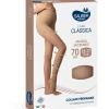 Sauber Linea Classica 70 Den Collant Premaman Maglia Microrete