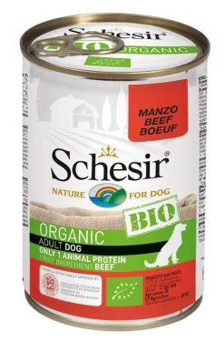 Schesir Organic Bio Paté Al Manzo Per Cani Adulti Lattina 400g