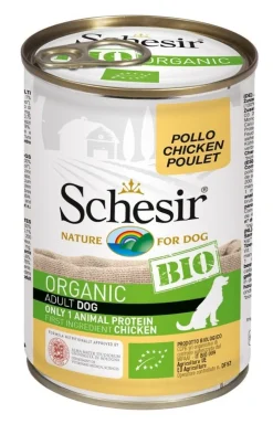 Schesir Organic Bio Paté Al Pollo Per Cani Adulti Lattina 400g