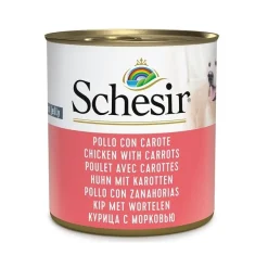 Schesir Pollo Con Carote Cibo Umido Cani Adulti Lattina 285g