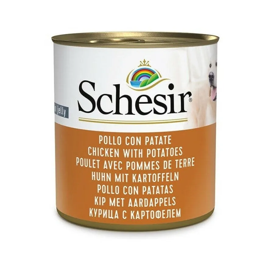 Schesir Pollo Con Patate Cibo Umido Cani Adulti Lattina 285g