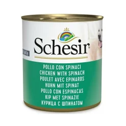 Schesir Pollo Con Spinaci Cibo Umido Cani Adulti Lattina 285g
