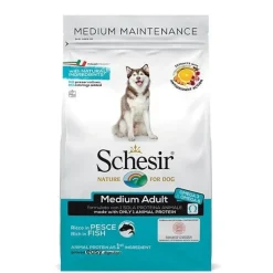 Schesir Ricco In Pesce Cibo Secco Cani Adulti Taglia Media Sacco 3 Kg