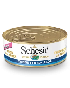Schesir Tonnetto Con Aloe Cibo Umido Cani Cuccioli Lattina 150 g