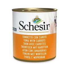 Schesir Tonnetto Con Carote Cibo Umido Cani Adulti Lattina 285g