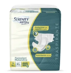 Serenity Pannolone Mutandina sd Sensitive Super Taglia xl 15 Pezzi