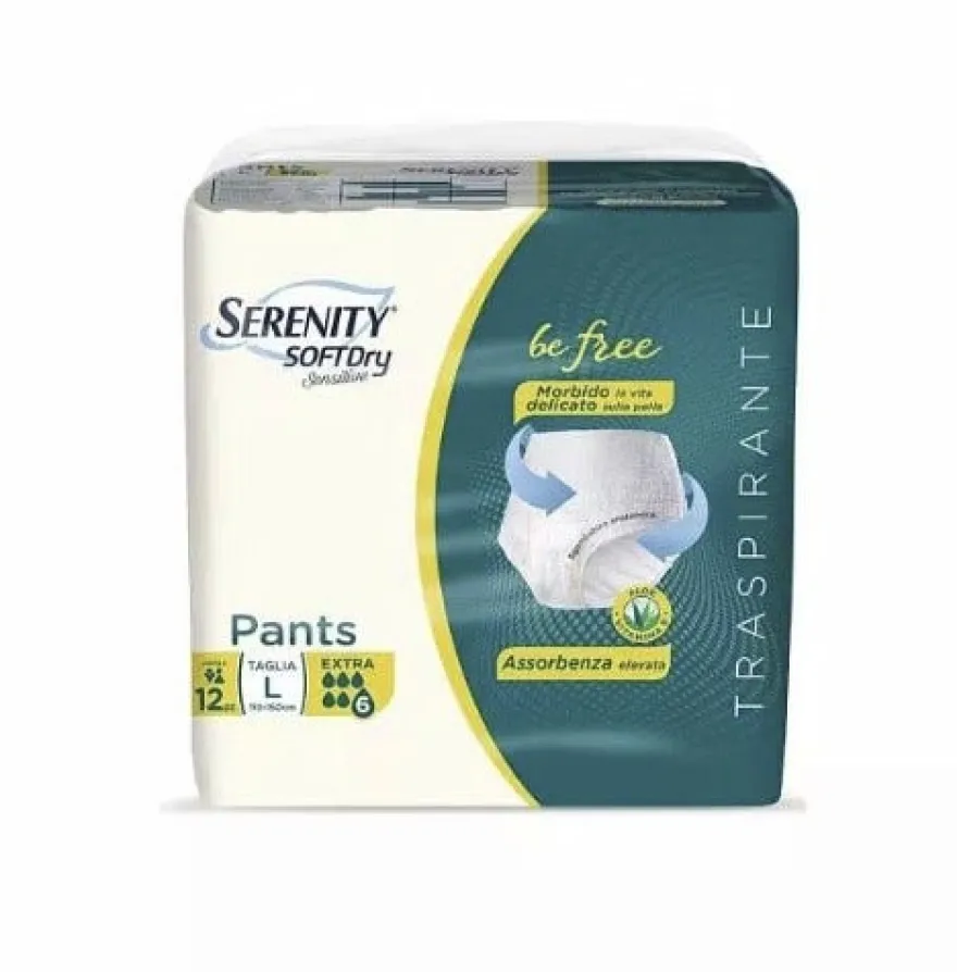Serenity Pants sd Sensitive be Free Extra l 12 Pezzi