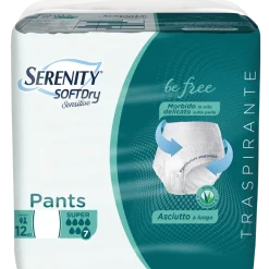Serenity Soft Dry Sensitive Pants Super Taglia L 12 Pezzi