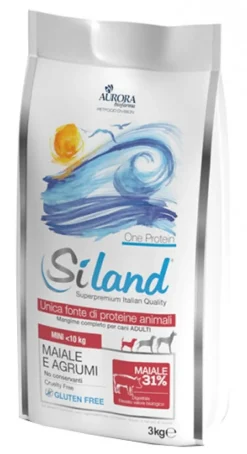 Siland Adult Gusto Maiale E Agrumi Cibo Secco Cani Adulti Taglia Mini Sacco 3kg