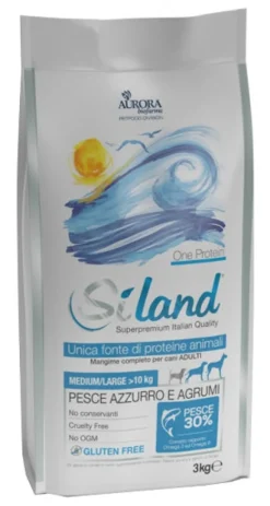 Siland Diet Cane Taglia Media/Grande Pesce Monoproteico Crocchette 3Kg