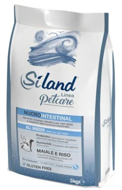 Siland Nucrointestinal Gusto Maiale E Riso Cibo Secco Cani Adulti Sacco 3kg