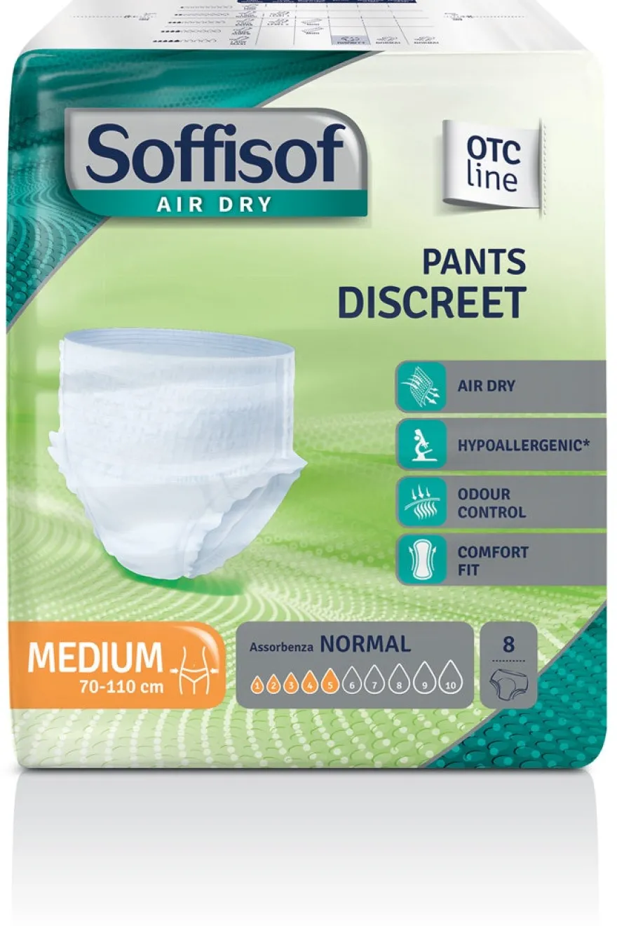 Soffisof Air Dry Pants Discreet Taglia Medium 8 Pezzi