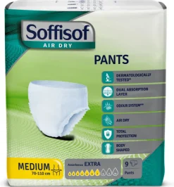 Soffisof Air Dry Pants Extra Taglia Medium 9 Pezzi