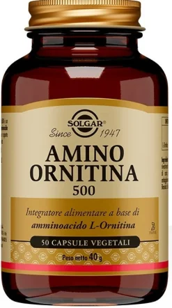 Solgar Amino Ornitina 500 50 Capsule Vegetali
