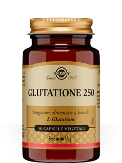 Solgar Glutatione 250 - 30 Capsule Vegetali Antiossidanti