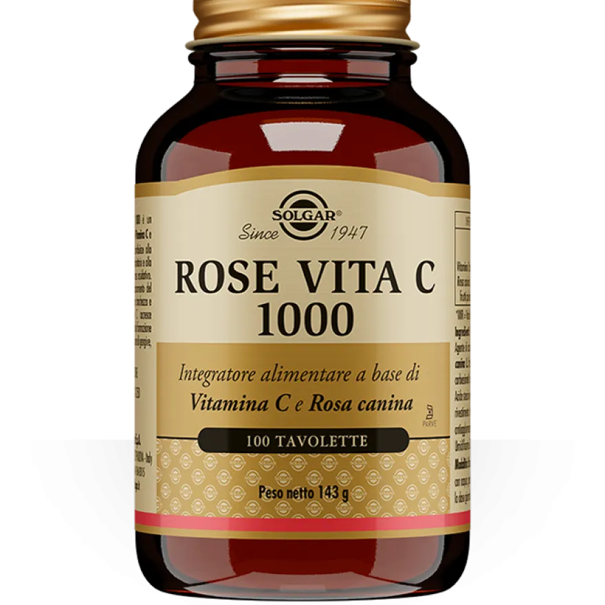 Solgar Rose Vita C 1000 100 Tavolette - Integratore Vitamina C