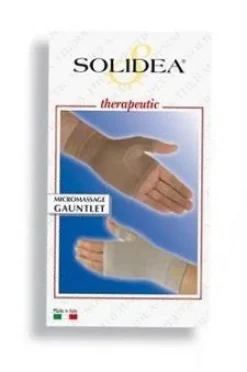 Solidea Micromassage Gauntlet CCL. 2 Palmare Ambidestro Colore Natur Taglia M