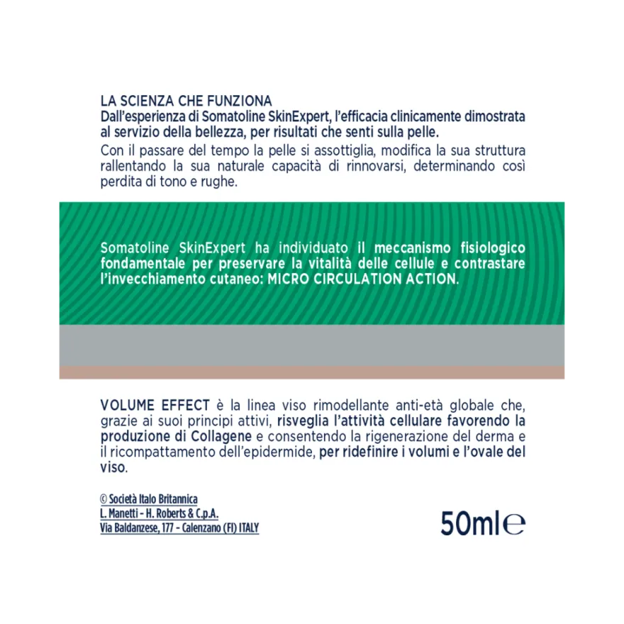 Somatoline SkinExpert Volume Effect Crema Viso Notte 50 ml