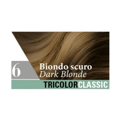 Specchiasol Tricolor Classic Colorazione Permanente 6 Biondo Scuro 2 Tubi 50ml + 2 Shaker 50ml + 4 Bustine 8ml