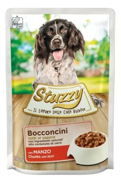 Stuzzy Bocconcini Con Manzo Cani Adulti Bustina 100g