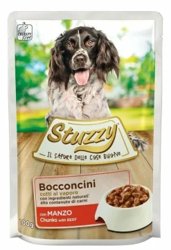 Stuzzy Bocconcini Con Manzo Cani Adulti Bustina 100g