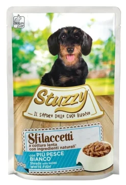 Stuzzy Cane Adulto Sfilaccetti con Pesce Bianco 100g