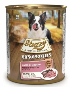 Stuzzy Monoprotein Al Maiale Cibo Umido Cani Adulti Barattolo 800g