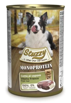 Stuzzy Monoprotein Al Vitello Cibo Umido Per Cani Adulti Barattolo 400g