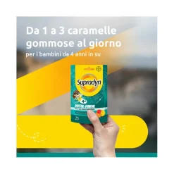 Supradyn Difese Junior Integratore Difese Immunitarie con Vitamina C D e Zinco 25 Caramelle Gommose