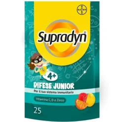 Supradyn Difese Junior Integratore Difese Immunitarie con Vitamina C D e Zinco 25 Caramelle Gommose