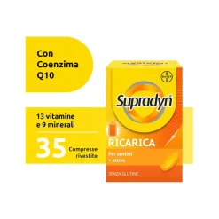 Supradyn Ricarica Integratore Multivitaminico Completo e Minerali con Coenzima Q10 35 Compresse