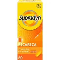 Supradyn Ricarica Integratore Multivitaminico Completo e Minerali con Coenzima Q10 60 Compresse