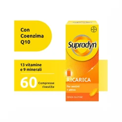 Supradyn Ricarica Integratore Multivitaminico Completo e Minerali con Coenzima Q10 60 Compresse