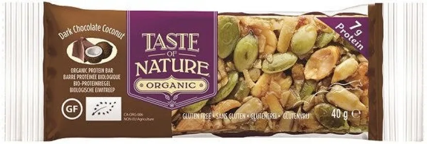 Taste Of Nature Barretta Al Cocco Con Cioccolato Fondente Bio 40g