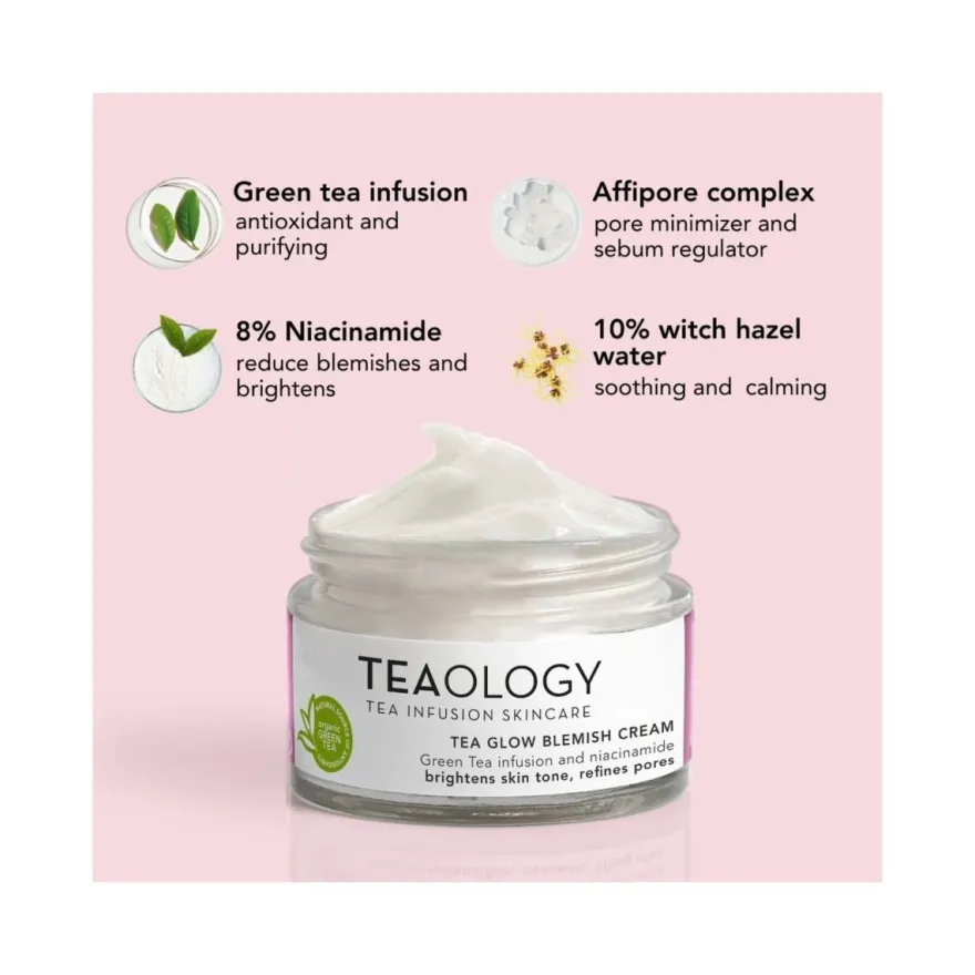 Teaology Glow Blemish Cream Crema Viso Idratante Anti-imperfezioni 50ml
