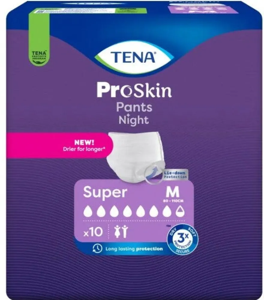 Tena Pants Night Pannolone A Mutandina Super Taglia M 10 Pezzi