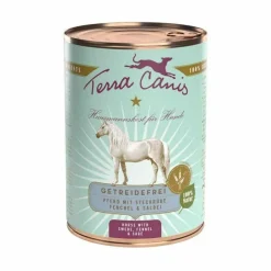 Terra Canis Grain-Free Alimento Umido Cavallo Con Rapa Finocchio E Salvia Per Cani Scatoletta 400g