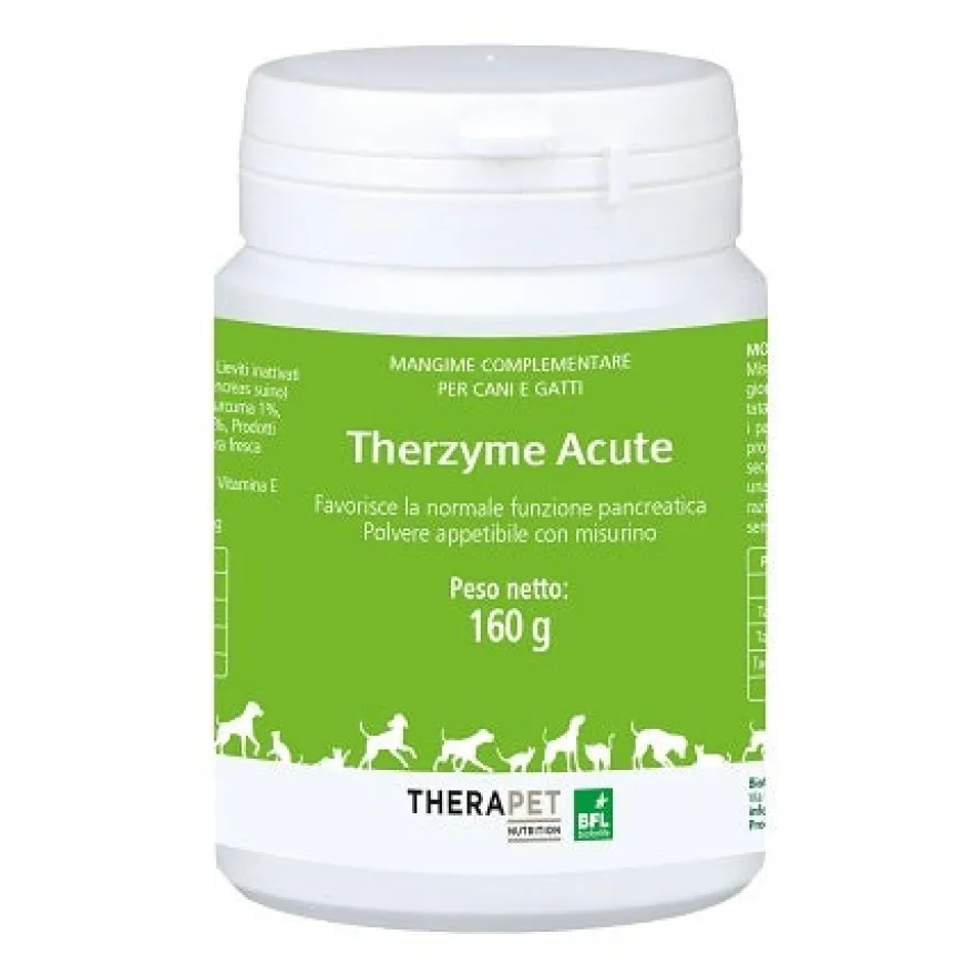 TheraPet Therzyme Acute In Polvere Con Misurino Per Cani/Gatti 160g
