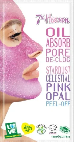 7th Heaven Maschera Viso Peel- Off Opacizzante Pink Opal