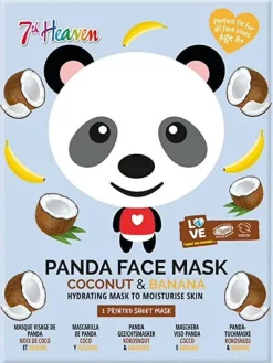 7th Heaven Maschera Viso Tessuto Stampa Panda Adulti/Bambini 8 Anni+
