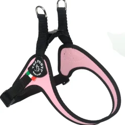 Tre Ponti Pettorina Easy Fit Con Sottopancia Regolabile Bordo Cannetè Rosa Per Cani 7/9kg Taglia 3,5