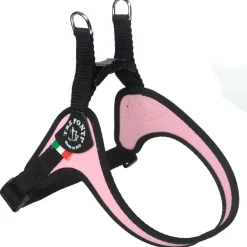 Tre Ponti Pettorina Easy Fit Con Sottopancia Regolabile Bordo Cannetè Rosa Per Cani 4/5kg Taglia 2