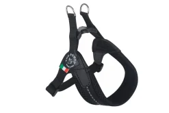 Tre Ponti Pettorina Easy Fit Con Sottopancia Regolabile In Rete Nero Per Cani 4/5kg Taglia 2
