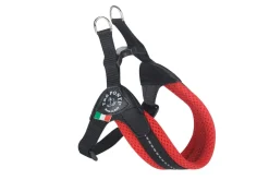 Tre Ponti Pettorina Easy Fit Con Sottopancia Regolabile In Rete Rosso Per Cani 5/6kg Taglia 2,5