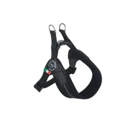 Tre Ponti Pettorina Easy Fit Con Sottopancia Regolabile In Rete Nero Per Cani 5/6kg Taglia 2,5