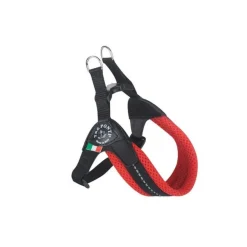 Tre Ponti Pettorina Easy Fit Con Sottopancia Regolabile In Rete Rosso Per Cani 6/7kg Taglia 3