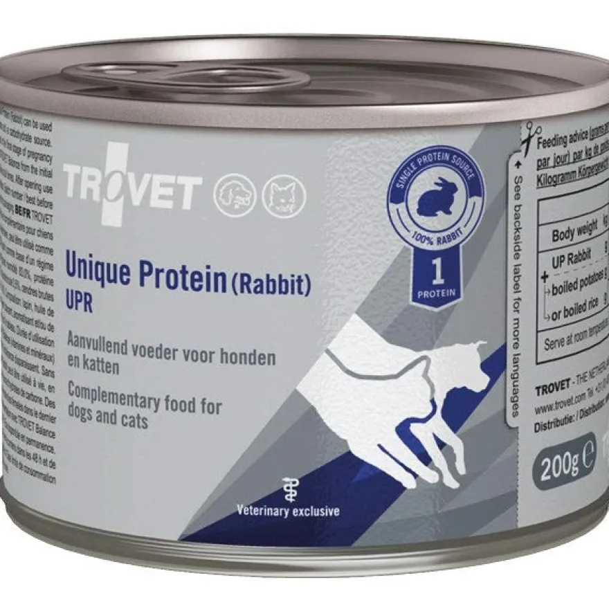 Trovet Unique Protein Coniglio Mangime Complementare per Cani e Gatti 200g