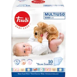 Trudi Baby Care Telini Multiuso 60x60cm 10 Pezzi